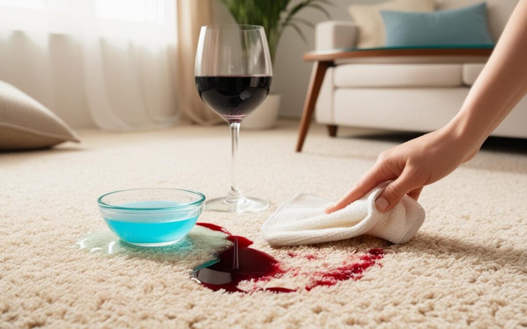 How to Remove Red Wine from Carpet