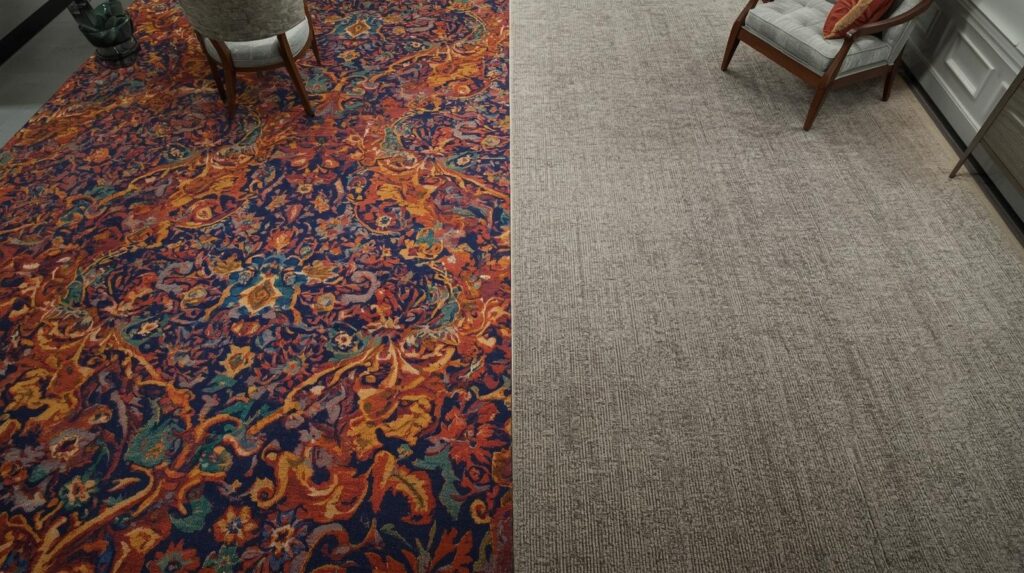 the difference between a hotel and a restaurant carpet