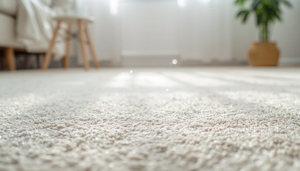 a wet carpet image in a blog post about how long does it take a carpet to dry